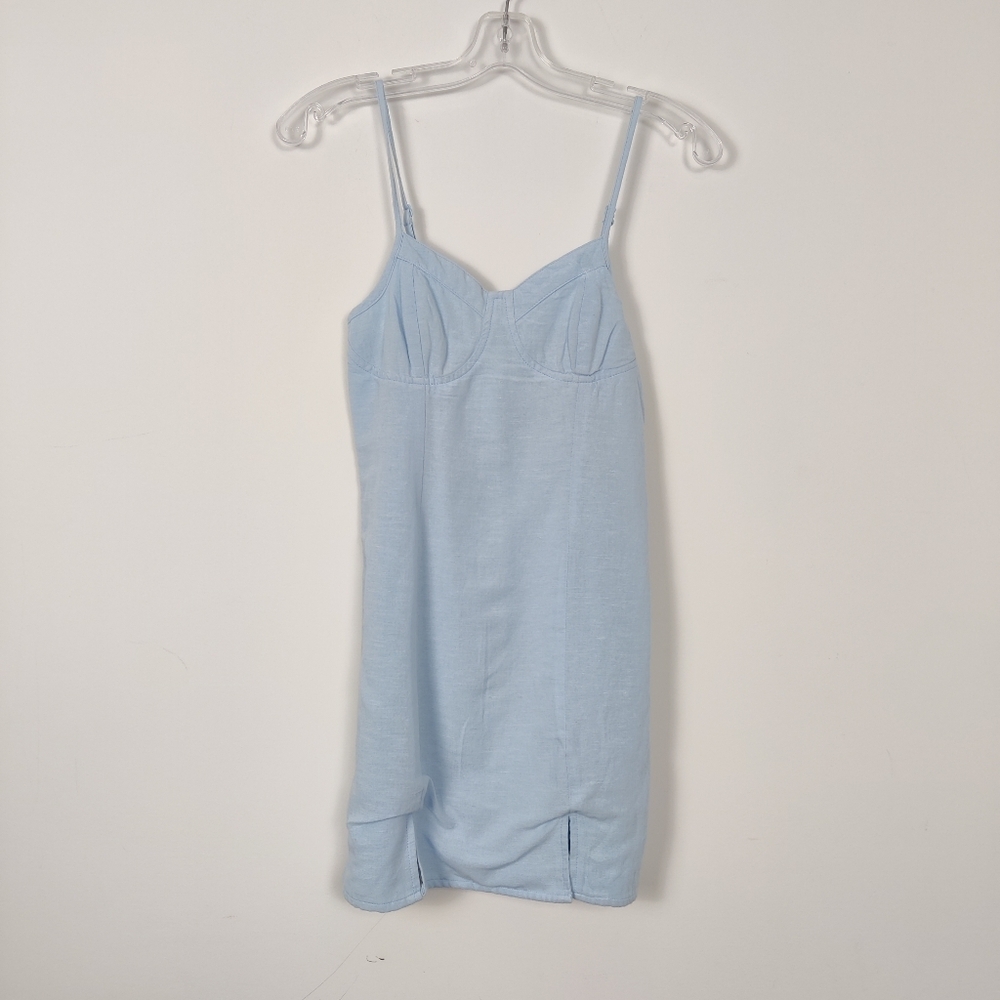 Japra Women's Babydoll Spaghetti Straps Mini Denim Dress Size XS NEW Bohemian